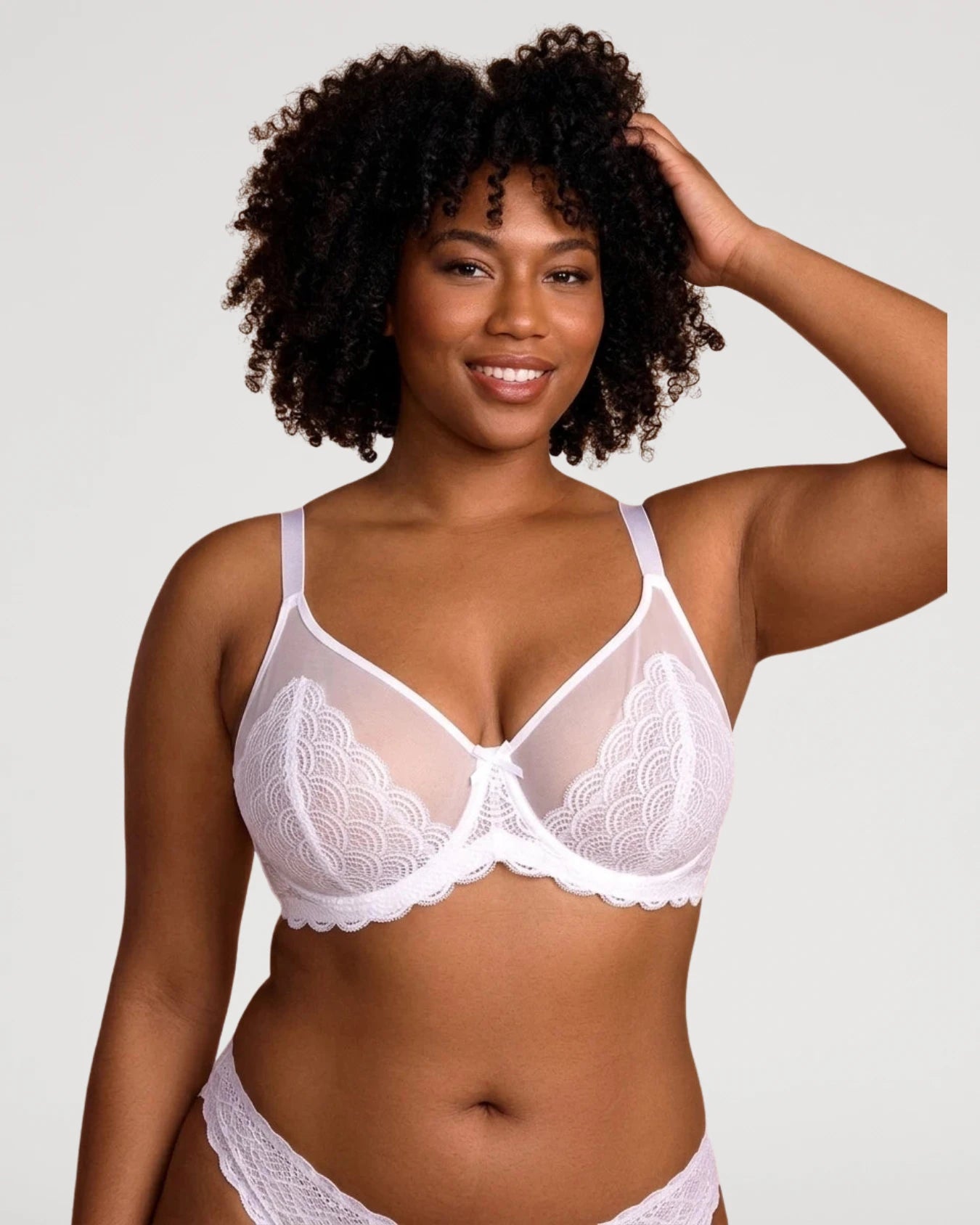Lace Unlined Underwired Minimizer Bra