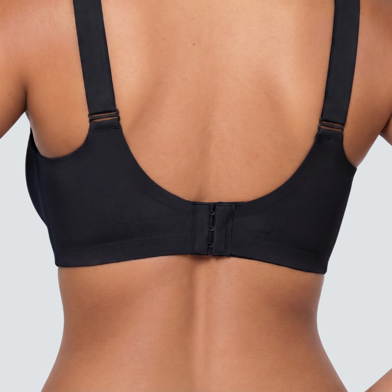 Seamless Scalloped Jelly Bra - Gray / M