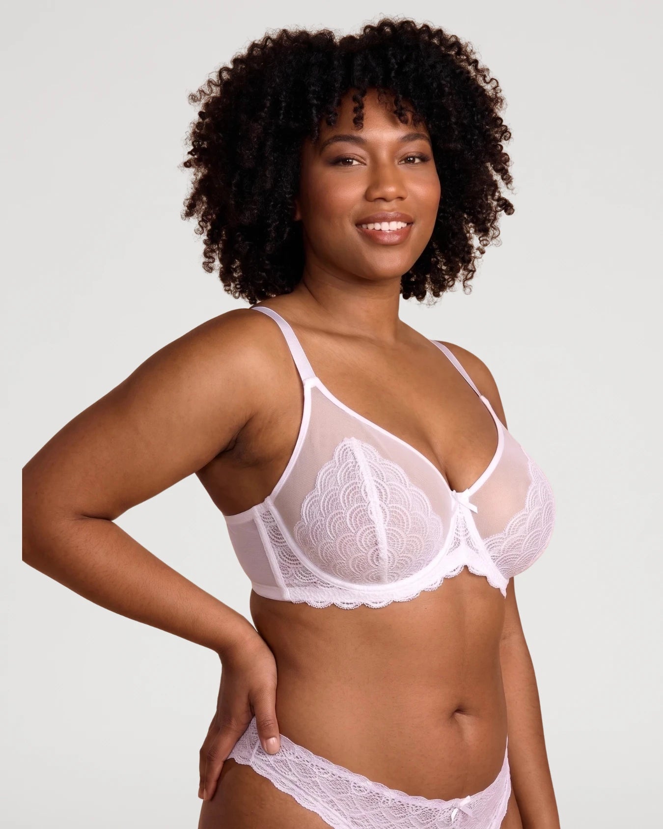 Lace Unlined Underwired Minimizer Bra