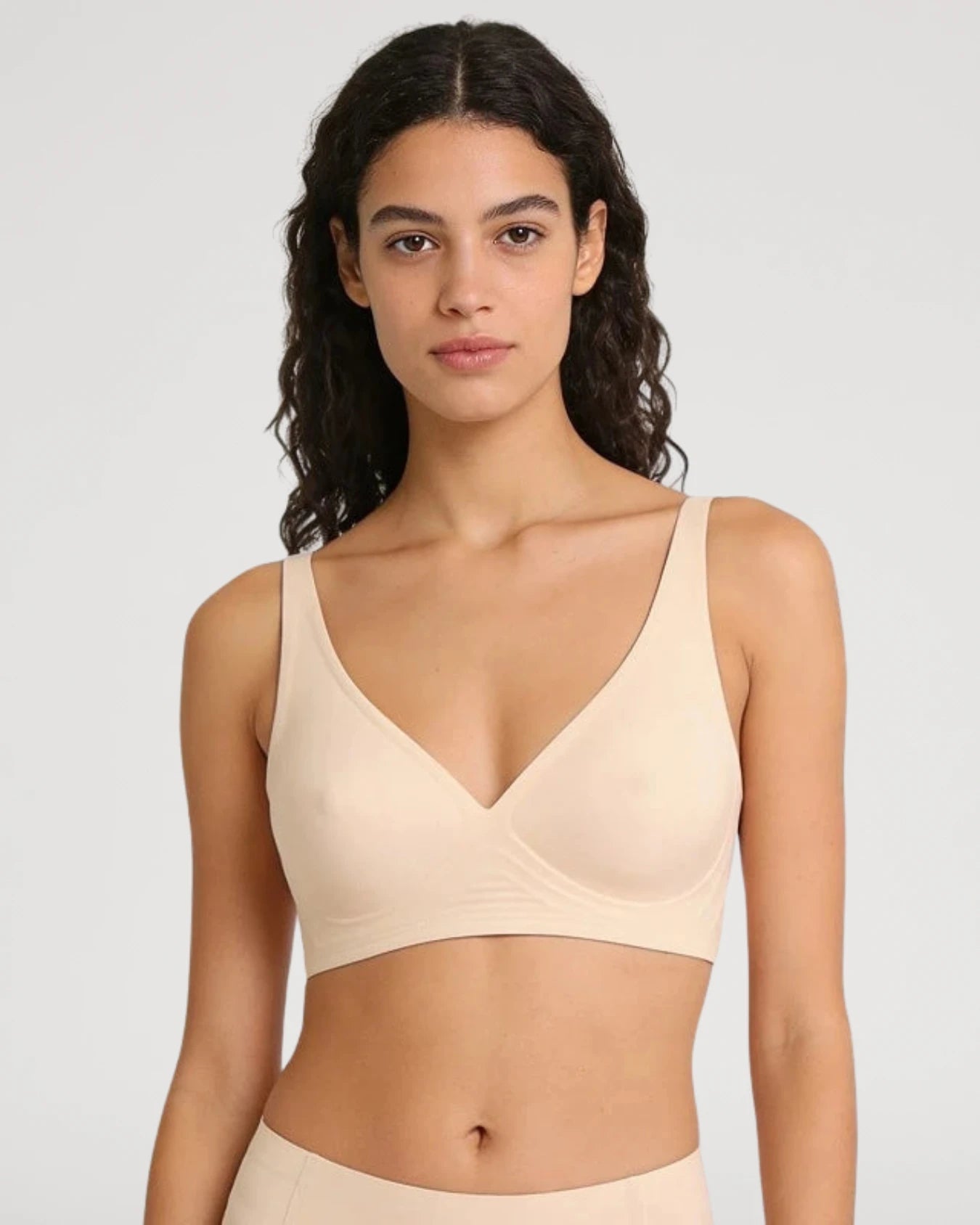 Soutien-gorge Push-Up sans armatures en gel avec détails tétons galbés