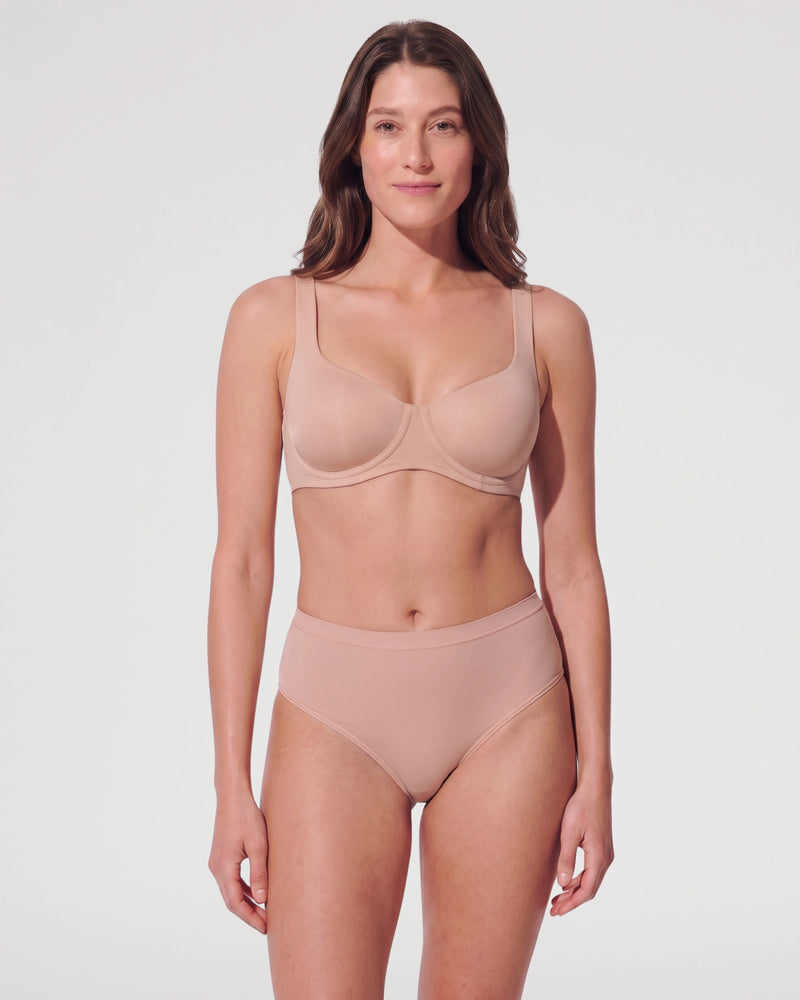 Seamless Unlined Balconette Underwired Bra
