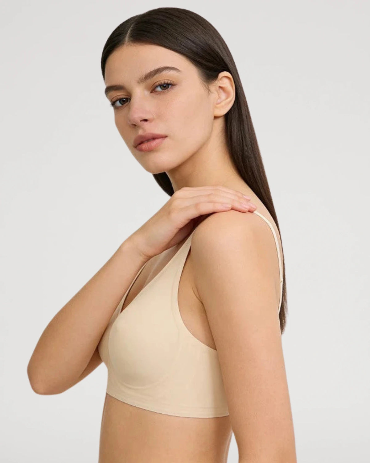 Soutien-gorge Push-Up sans armatures en gel avec détails tétons galbés