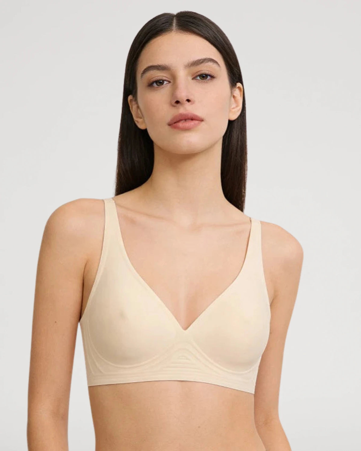 Soutien-gorge Push-Up sans armatures en gel avec détails tétons galbés