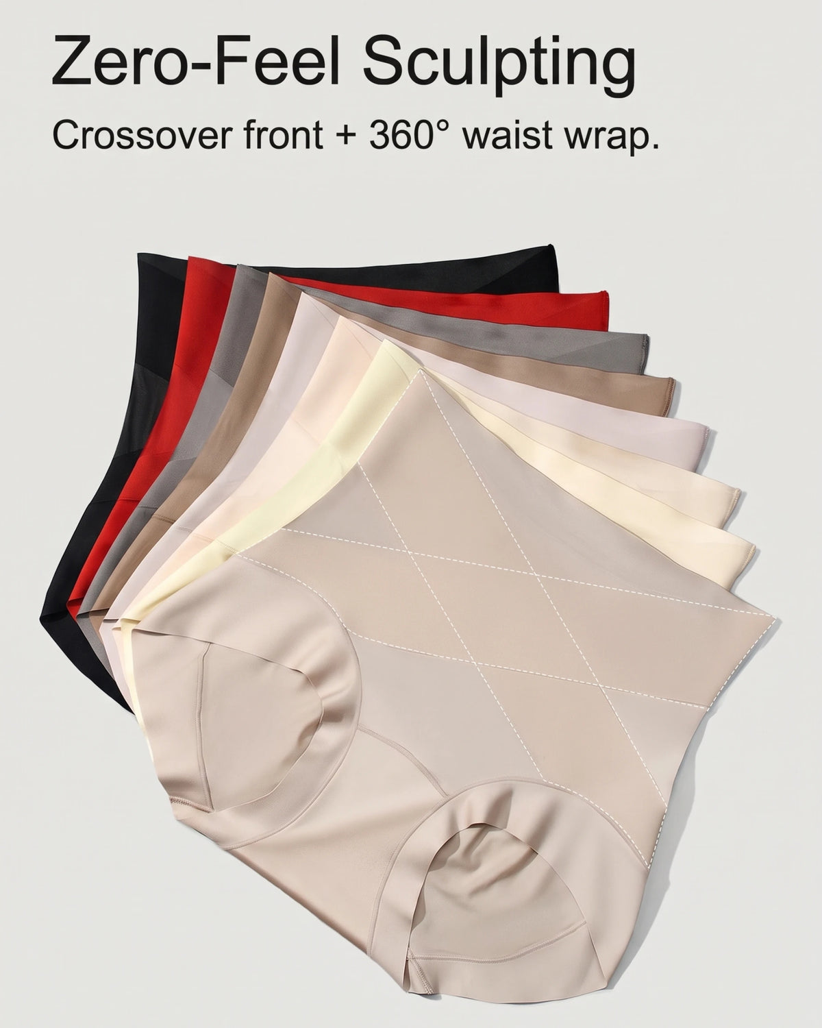 High-Waist Cross Compression Shaping Panties