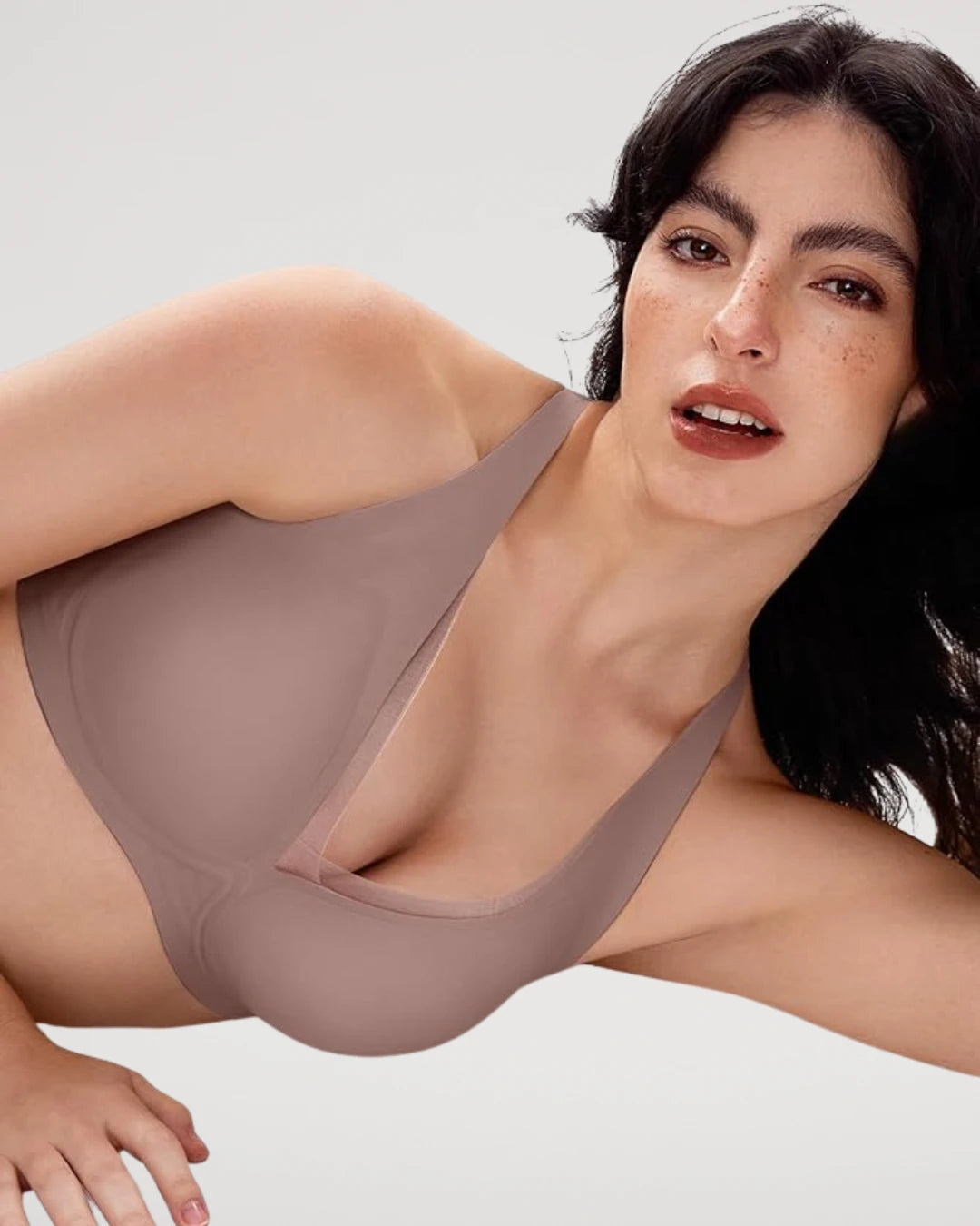 Soutien-gorge push-up sans coutures en maille plongeante et sans armatures Jelly