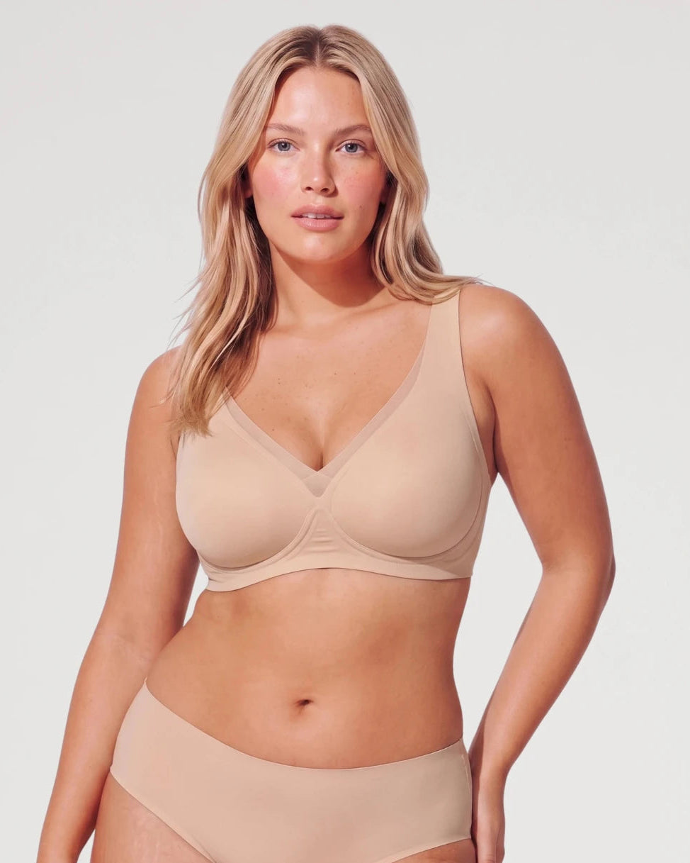 Soutien-gorge push-up sans coutures en maille plongeante et sans armatures Jelly