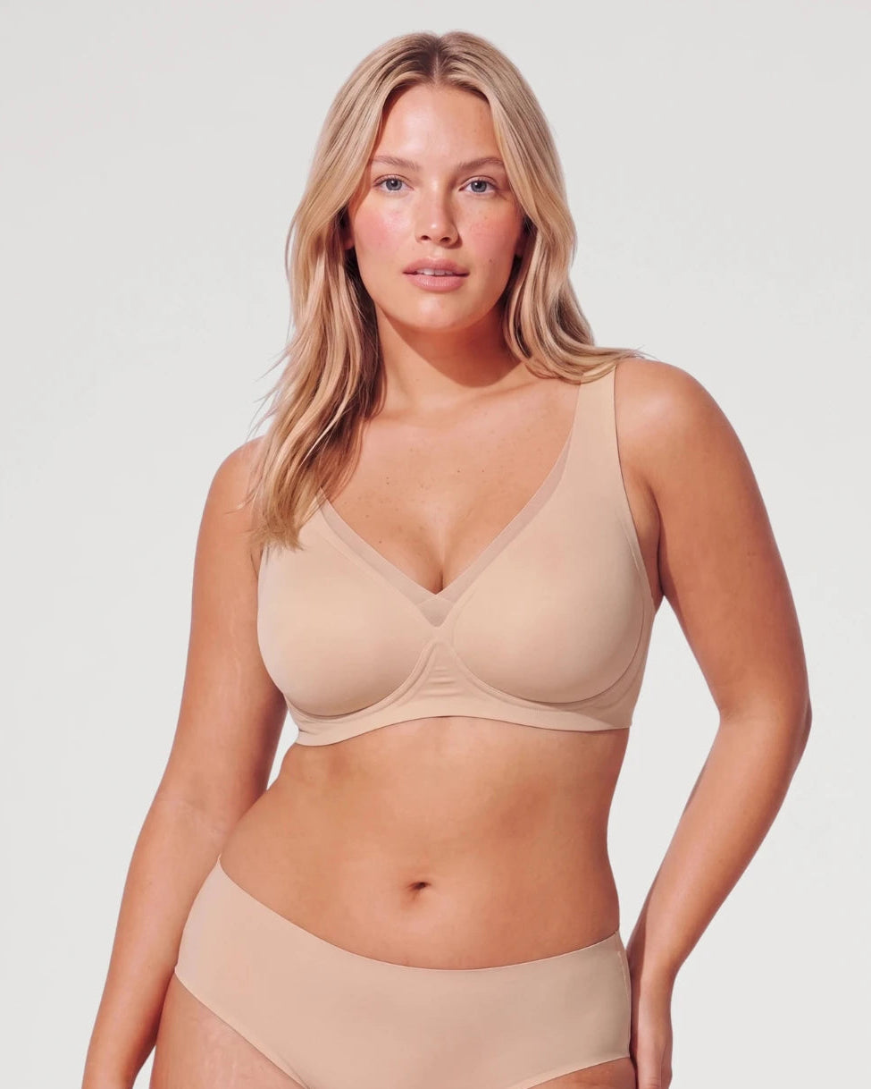 Soutien-gorge push-up sans coutures en maille plongeante et sans armatures Jelly