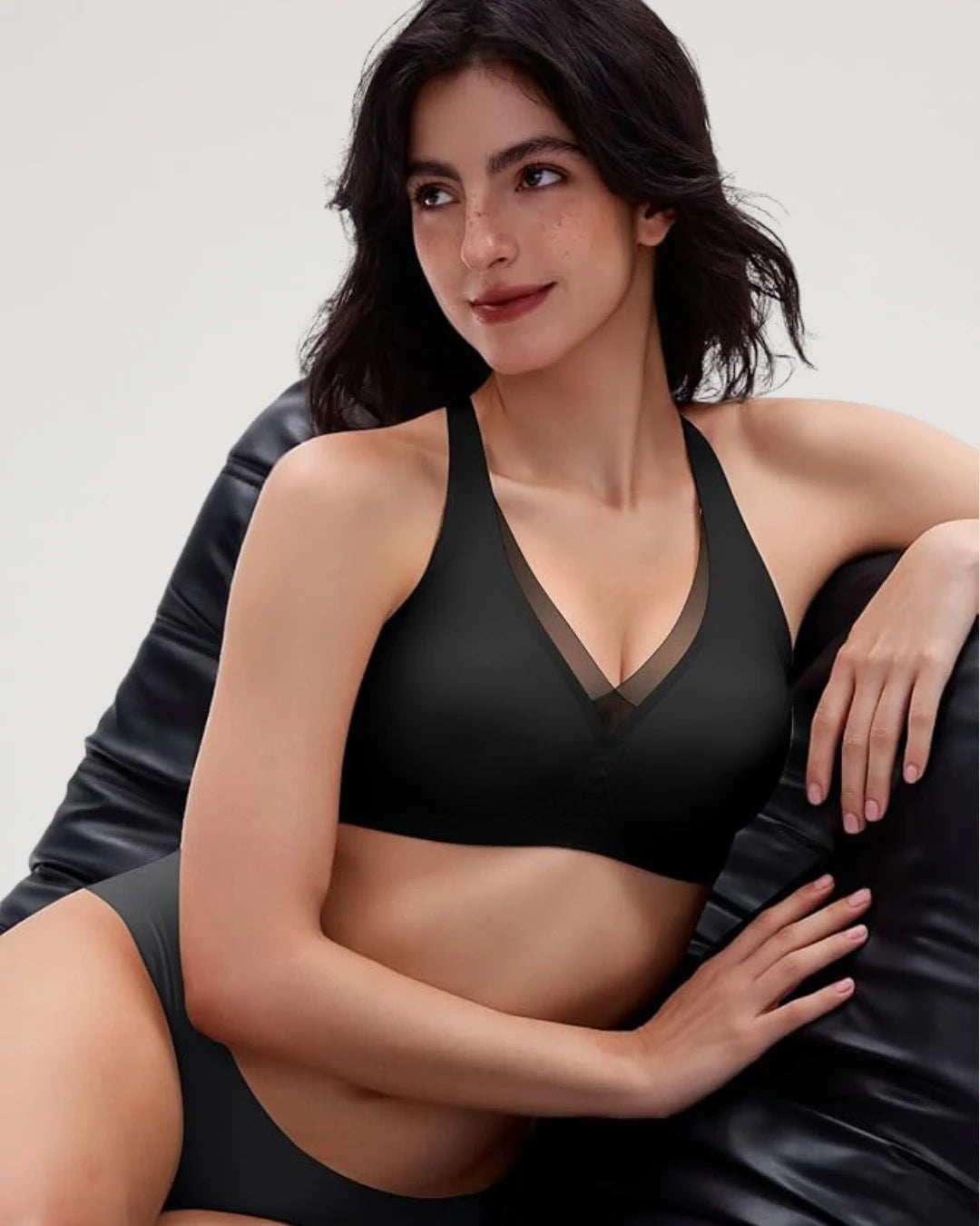 Soutien-gorge push-up sans coutures en maille plongeante et sans armatures Jelly