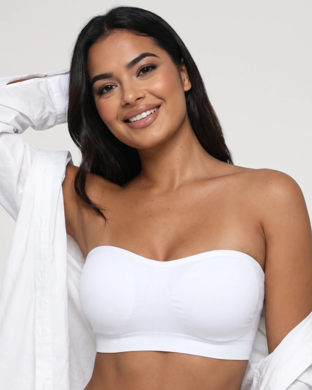 Soutien-gorge bandeau sans bretelles, sans coutures