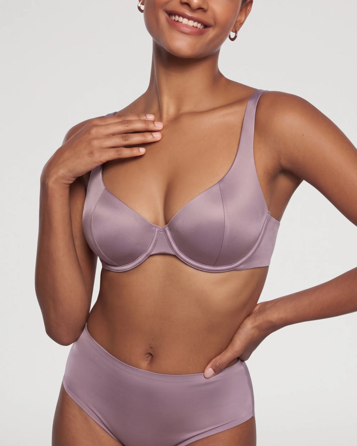 Lace Plunge Wireless Jelly Support Bra