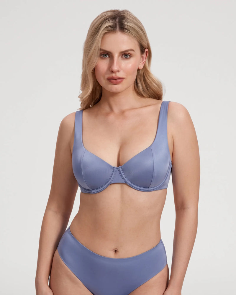 Lace Plunge Wireless Jelly Support Bra