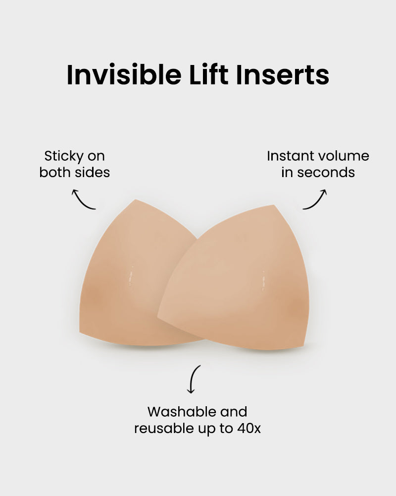 LilyCurve Double-Sided Adhesive Invisible Lift Inserts (2 Pairs)