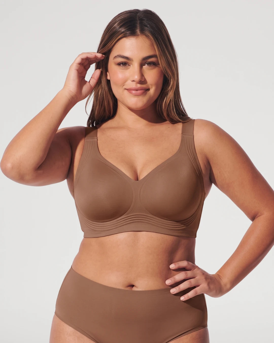 Soutien-gorge pigeonnant sans fil sans couture à couverture complète en gelée
