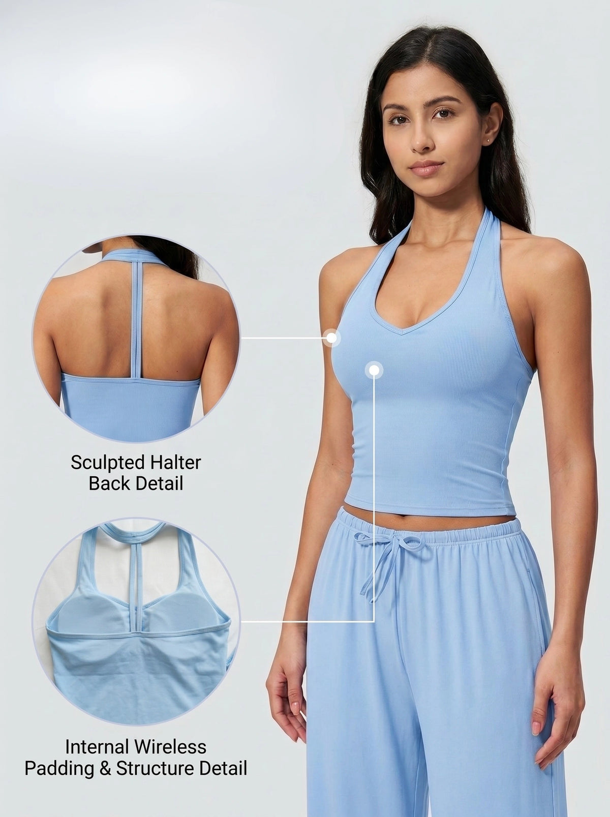 Halter Neck & Built-In Support