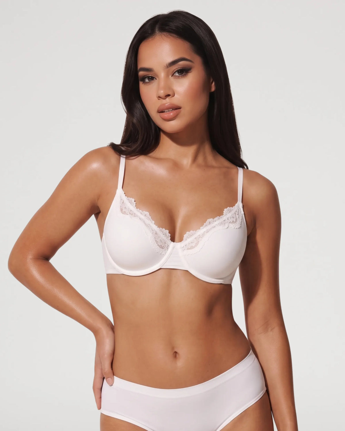 Lace Unlined Underwire Scoop Bra