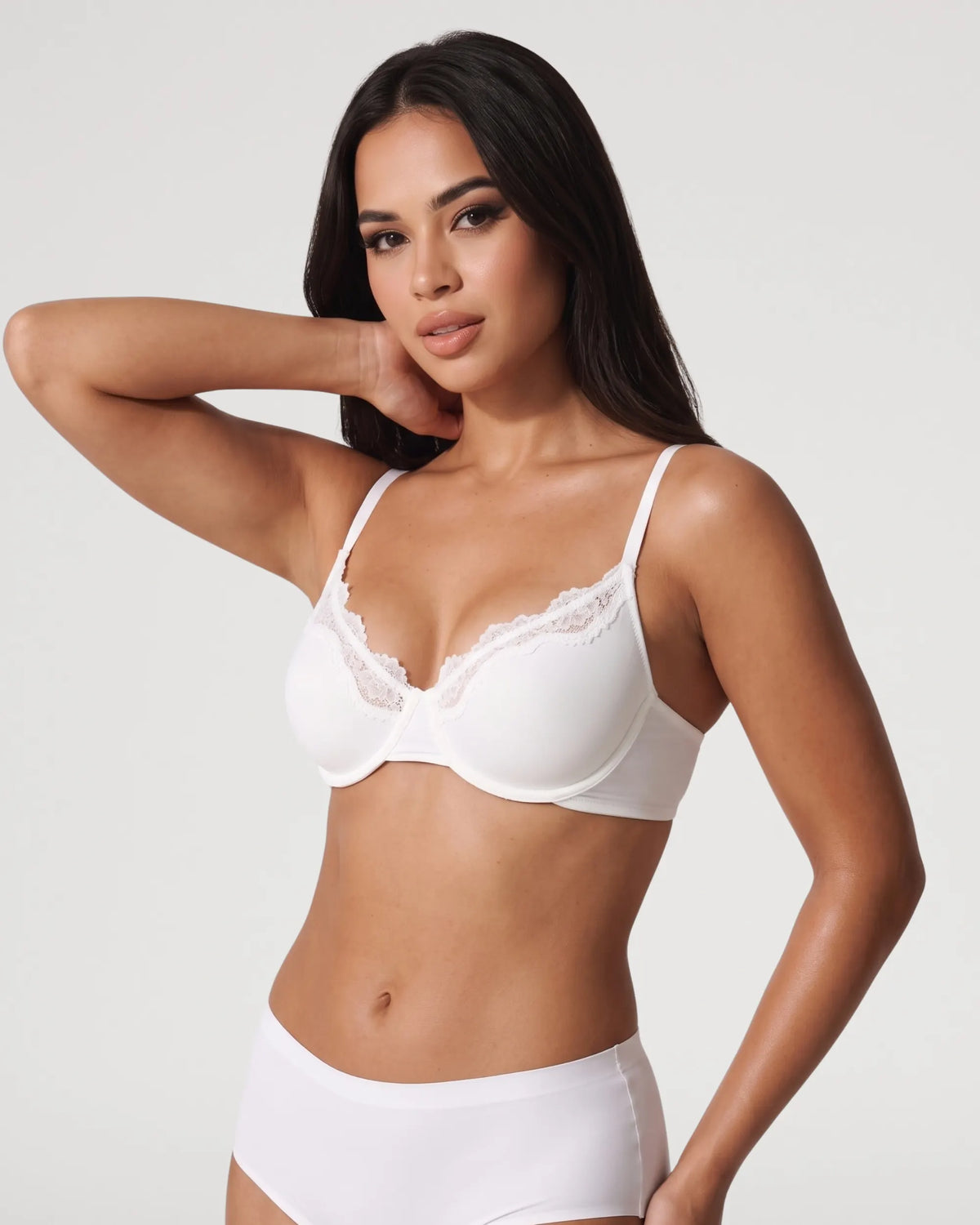 Lace Unlined Underwire Scoop Bra