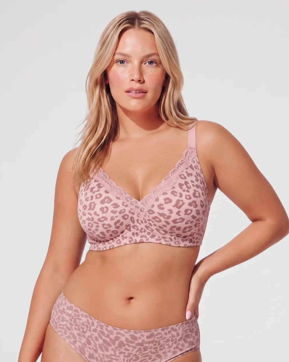 Lace Plunge Wireless Jelly Support Bra