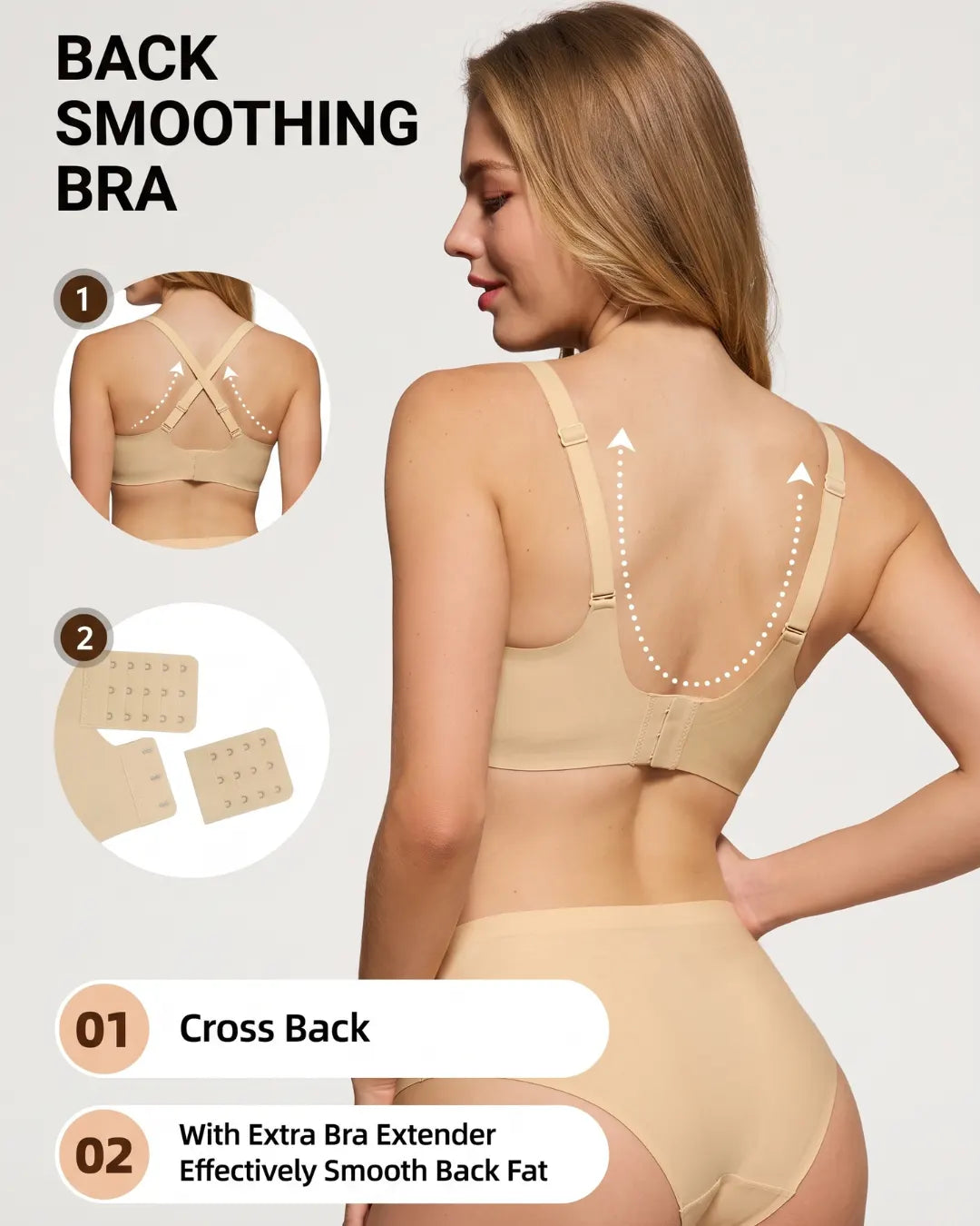 Lace Plunge Wireless Jelly Support Bra