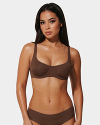 Seamless Unlined Balconette Underwired Bra