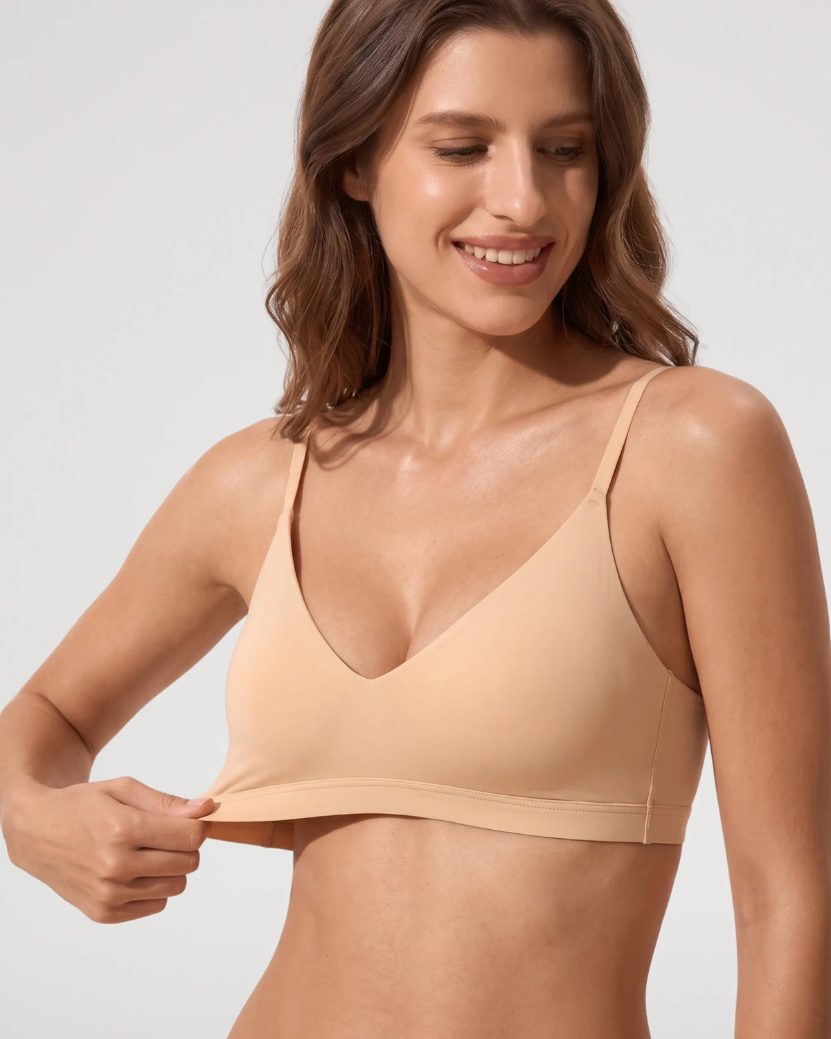 Unlined Wirefree Pull-On Triangle Bralette