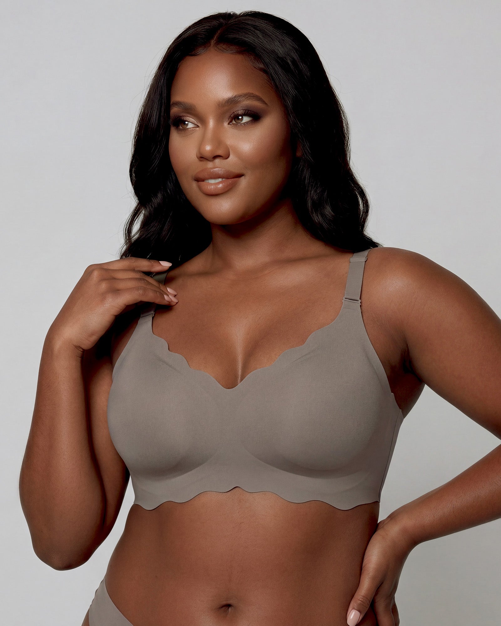 Seamless Scalloped Jelly Bra