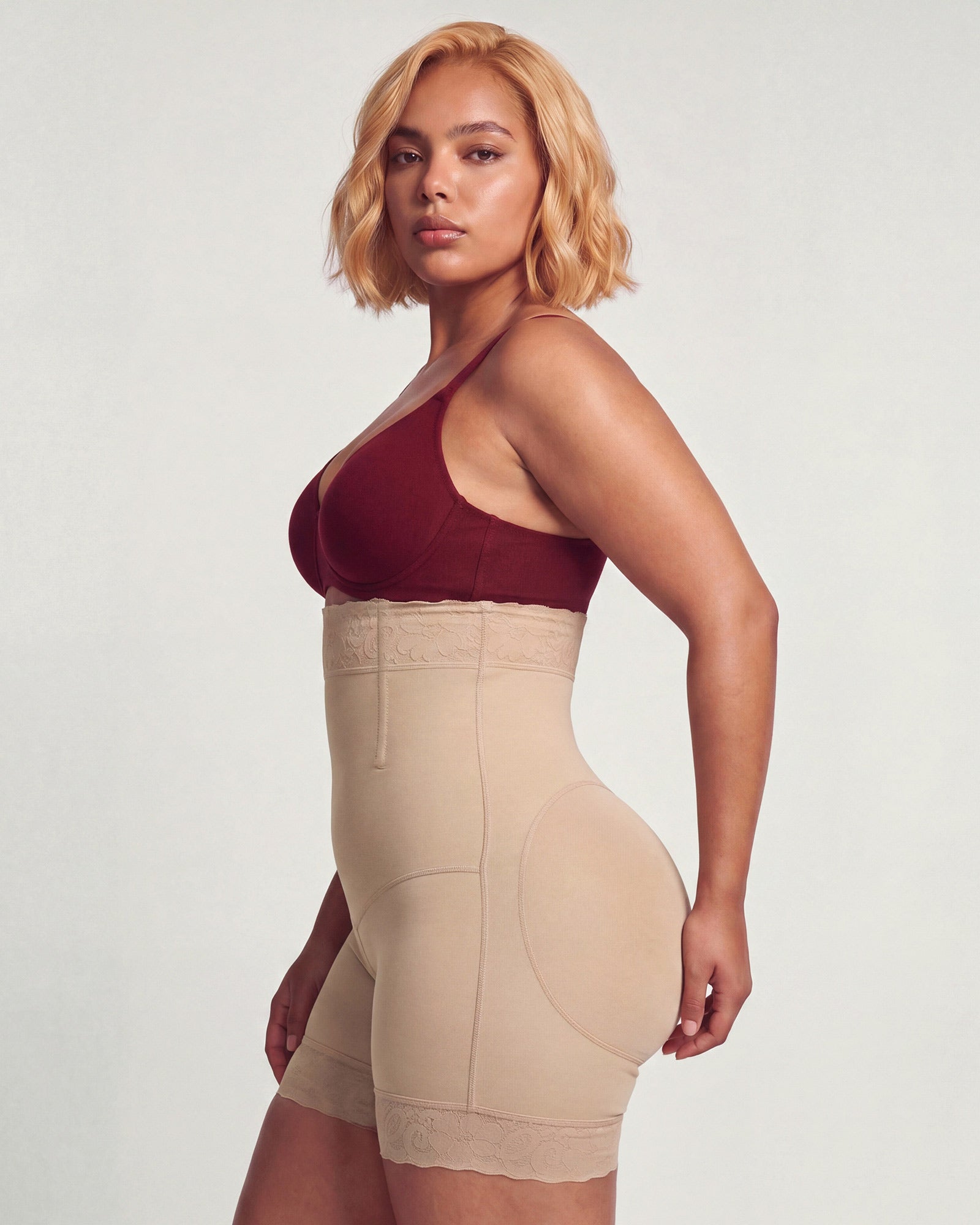 Sculpting High-Waisted Tummy Control Butt Lifter Shorts
