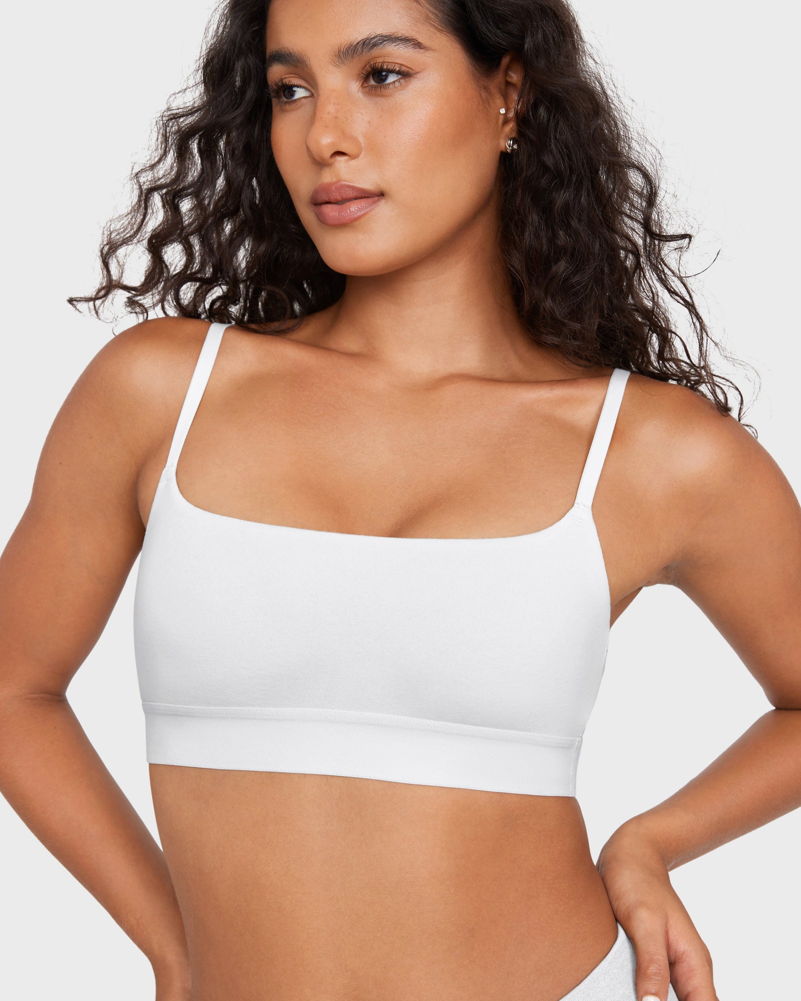 Seamless Unlined Scoop Neck Wireless Bralette
