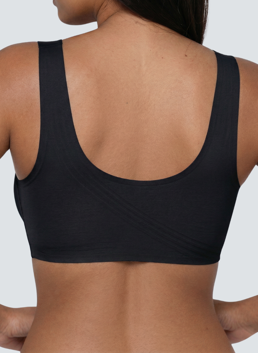 Wireless Smooth Back Jelly Bra - White / M
