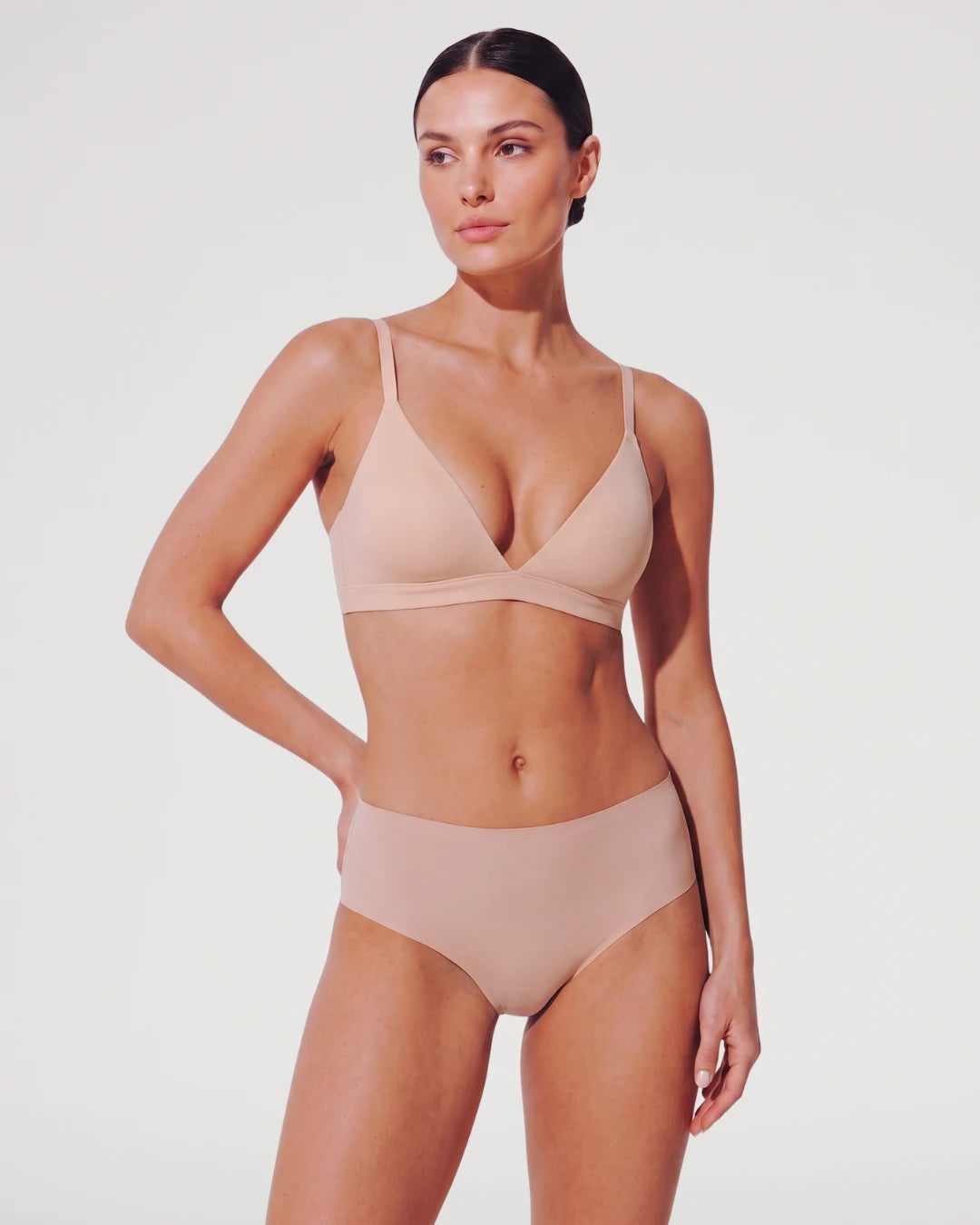 The Barely-There Padded Deep V Bralette