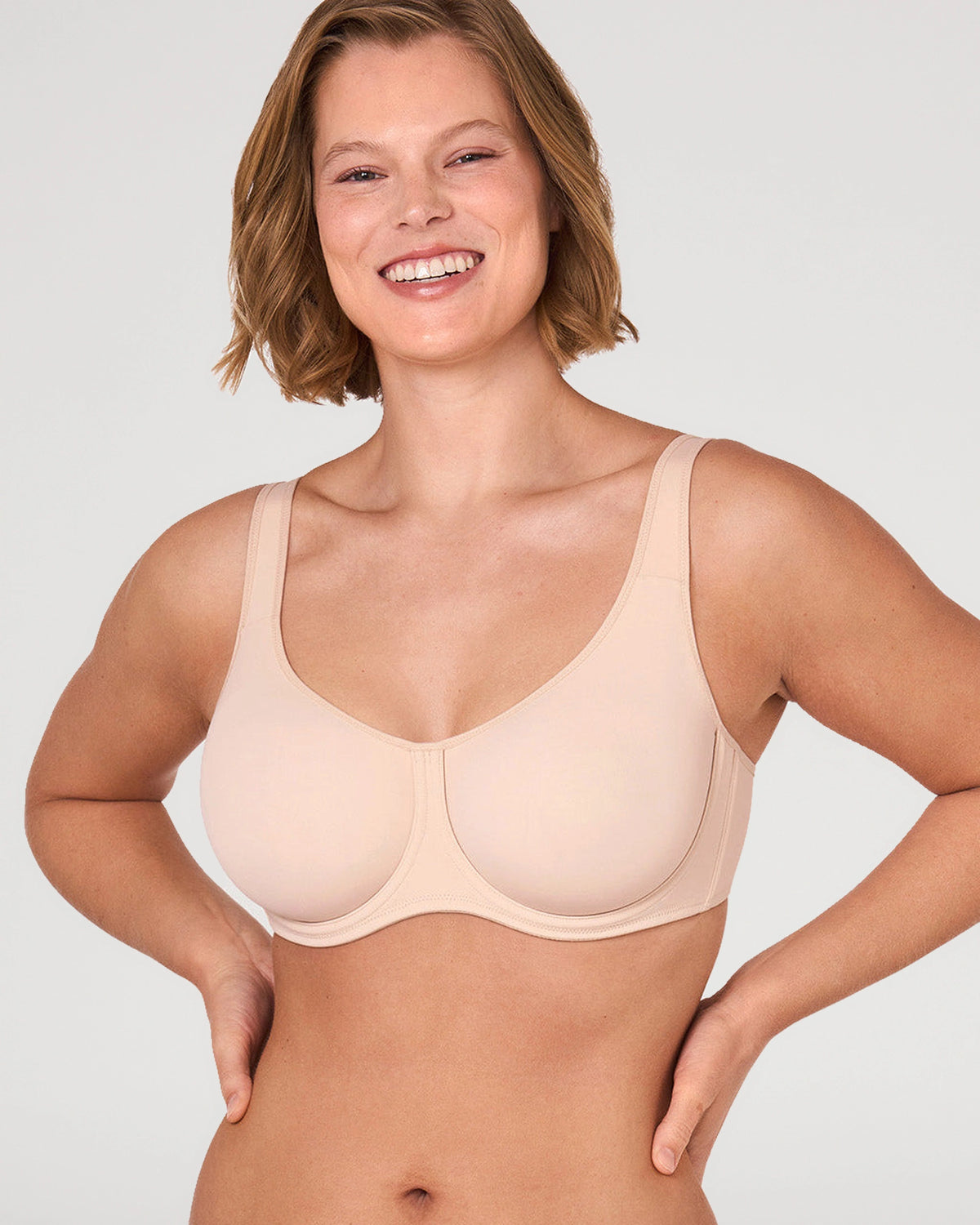 Studio fit image for the Unlined Underwire Full Coverage Bra | LilyCurve