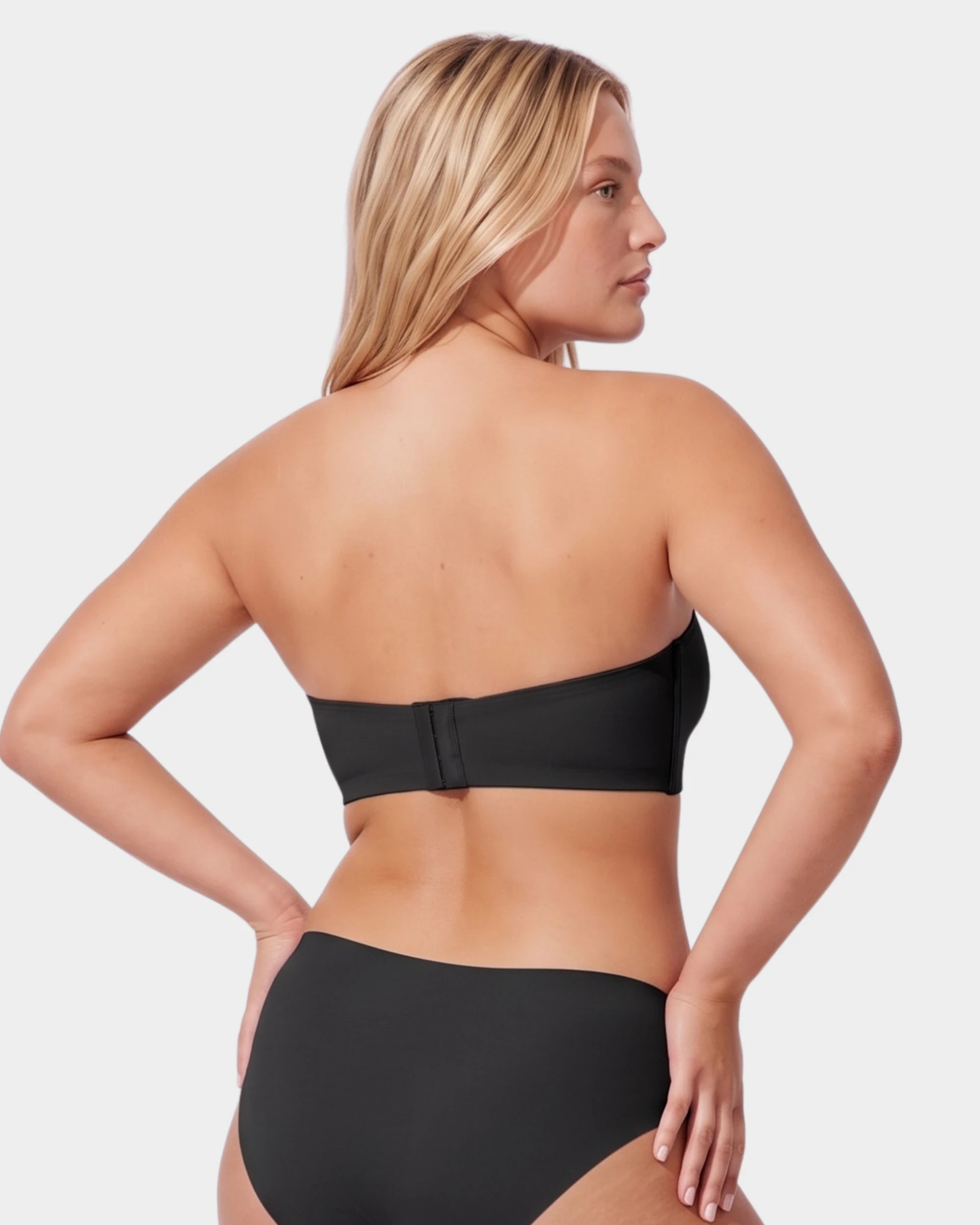 Sujetador sin tirantes sin costuras inalámbrico antideslizante con efecto push up (Jelly Bra)