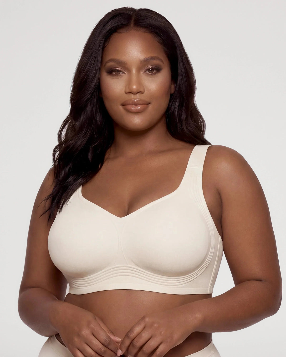 Strap and neckline view for the bra | LilyCurve