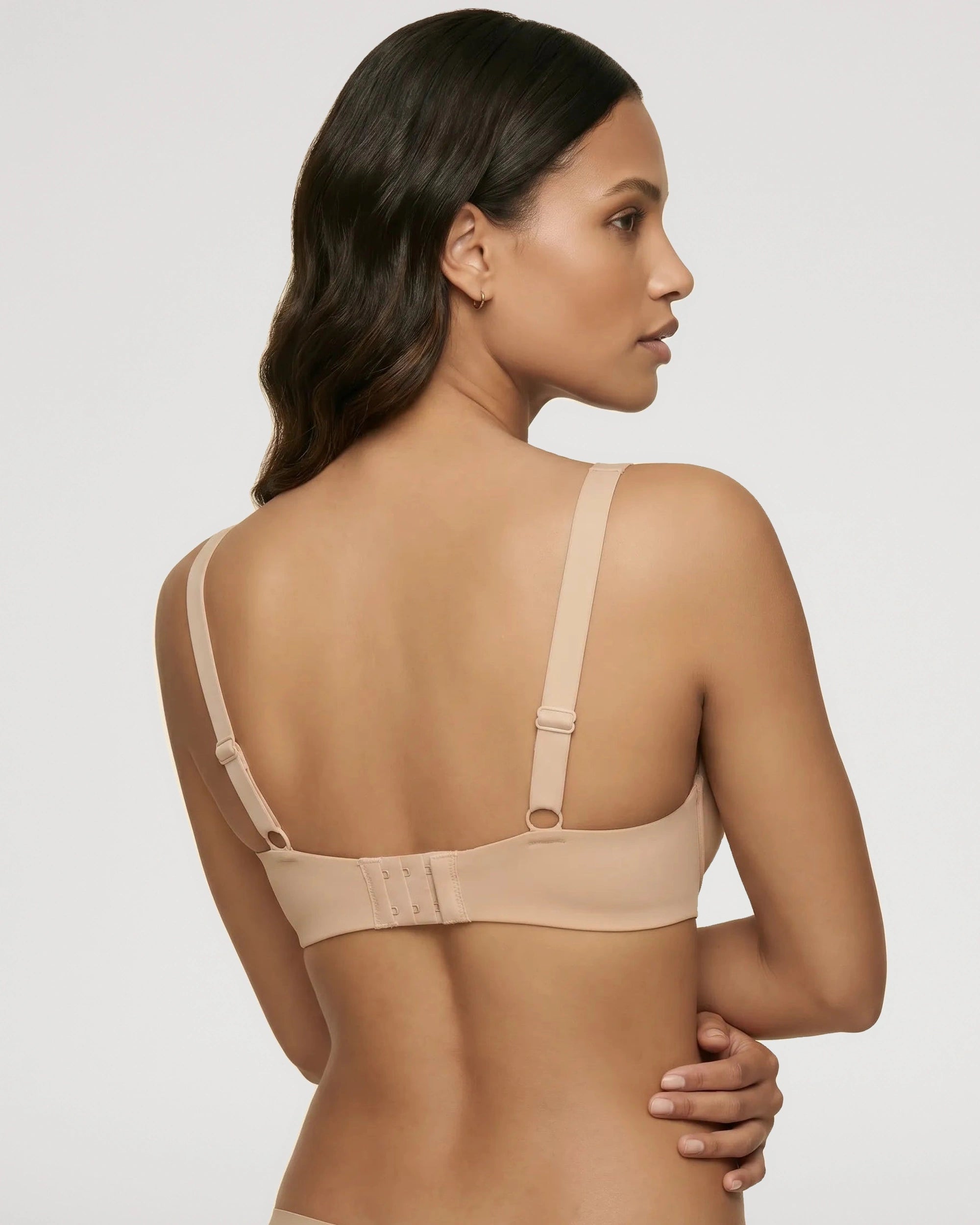 Model-style fit view of the Seamless Balconette Bra | LilyCurve