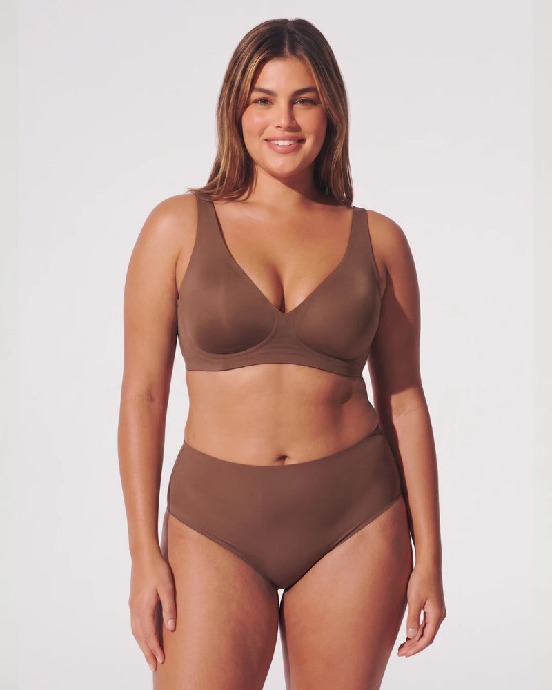 Seamless Wireless Plunge Jelly Bra