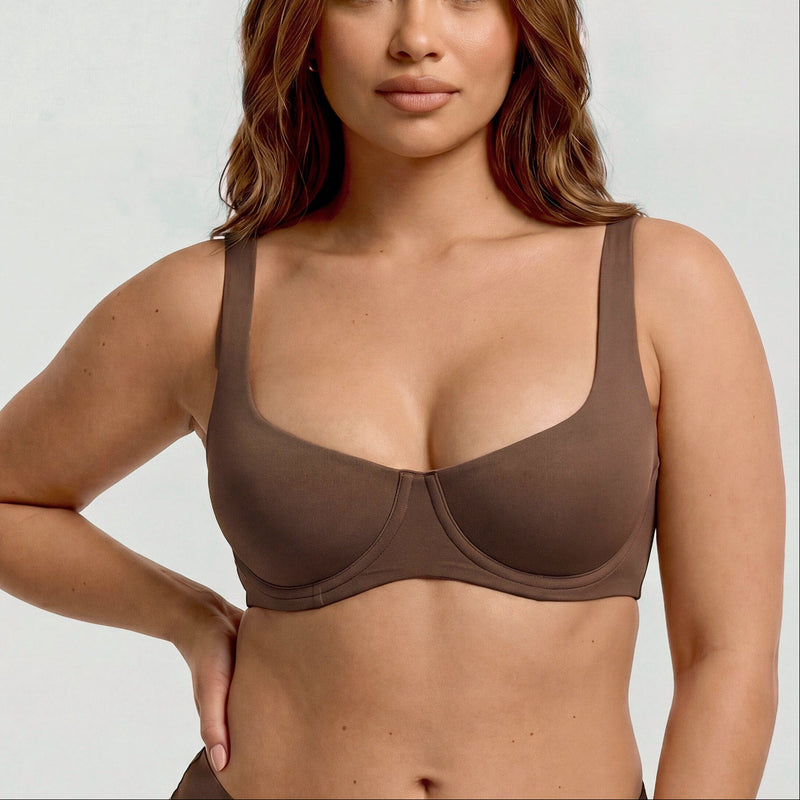 Seamless Unlined Balconette Underwired Bra