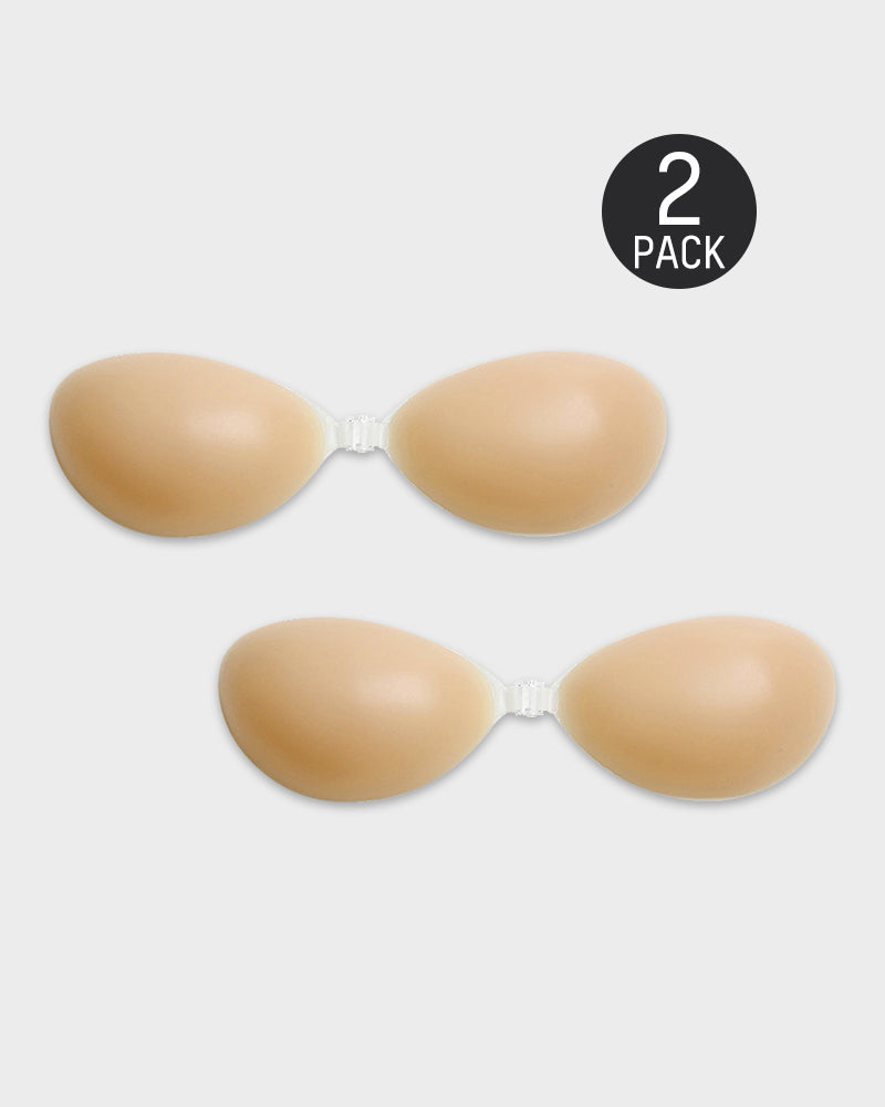 LilyCurve Front Closure Silicone Self-Adhesive Invisible Bra (2 pairs)