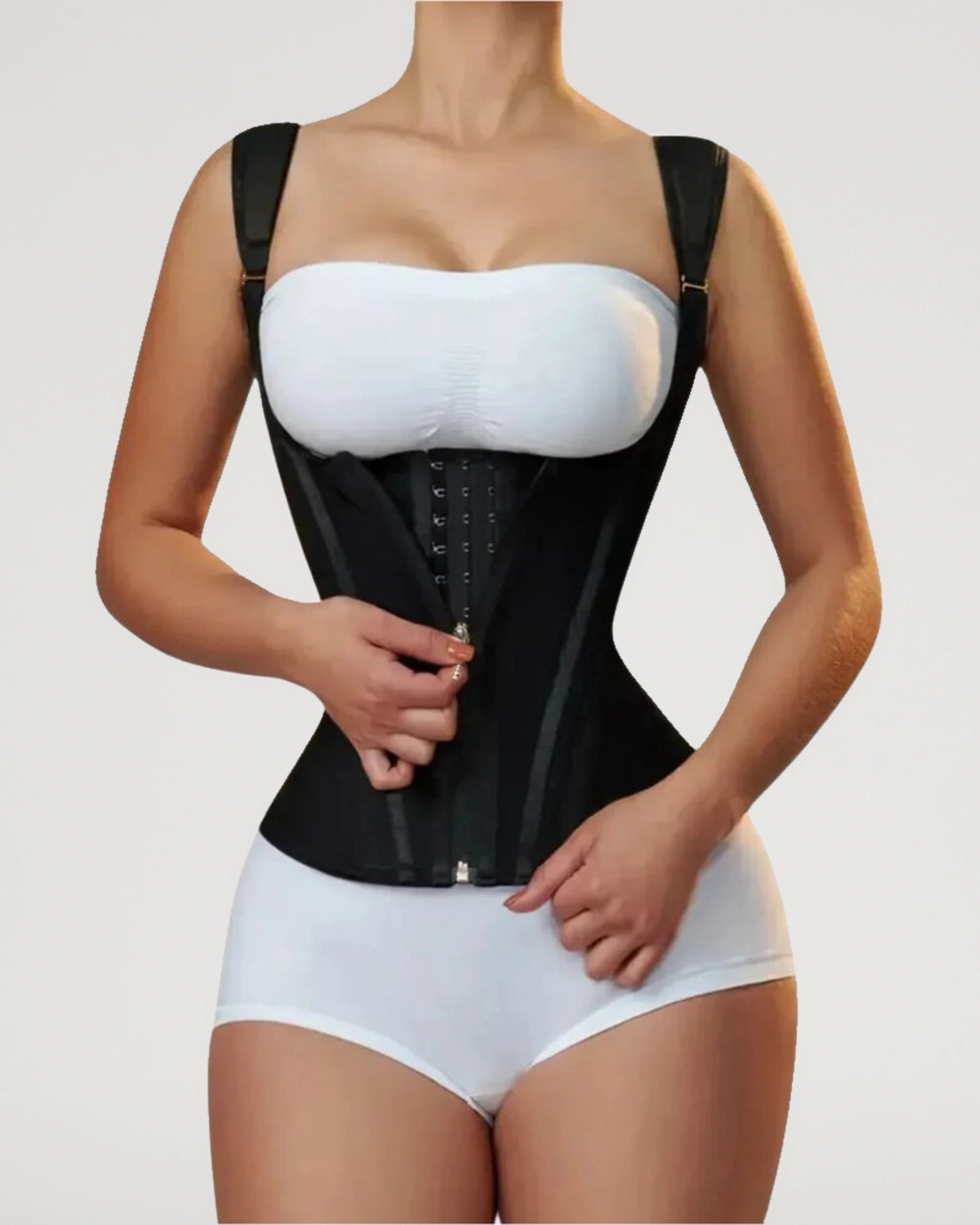 Strap and neckline view for the shapewear | LilyCurve