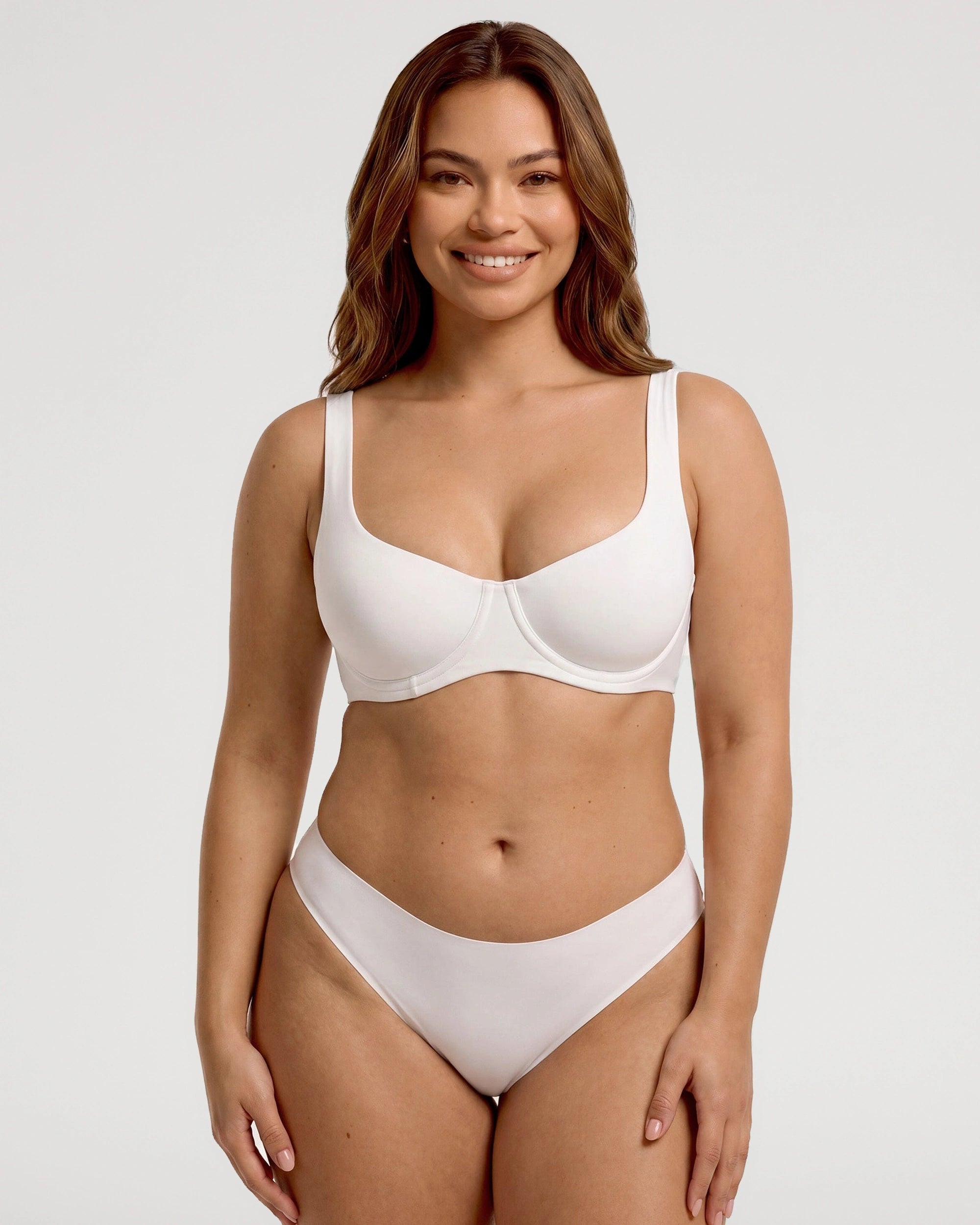 Soft contour view of the Seamless Balconette Bra | LilyCurve