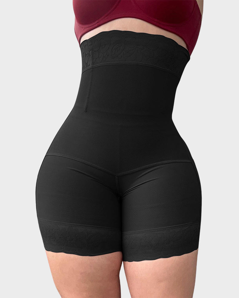 LilyCurve Sculpting Butt Lifter Tummy Control Shorts in BK