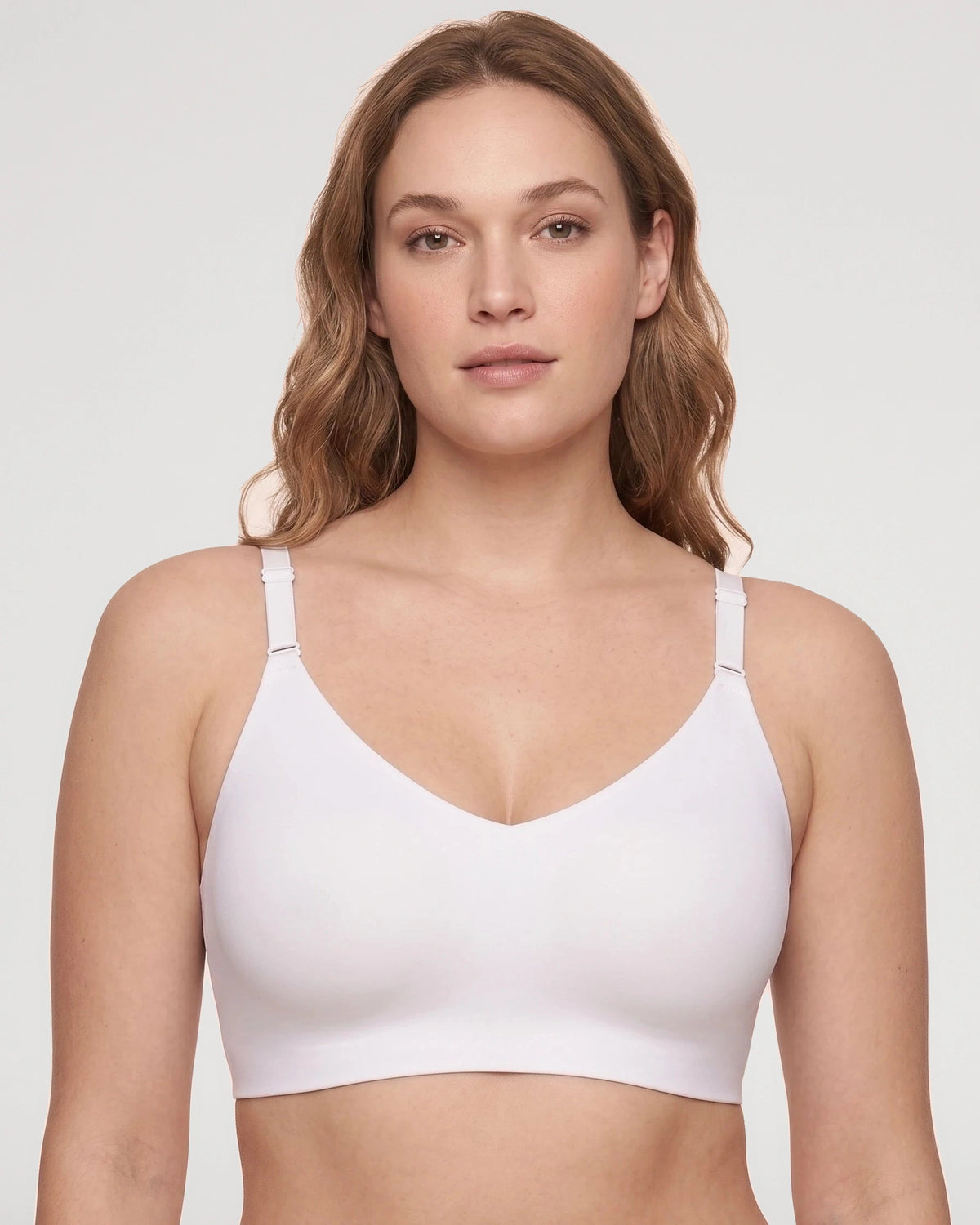 Fabric and finish detail on the Lace Jelly Deep V Racerback Bralette | LilyCurve