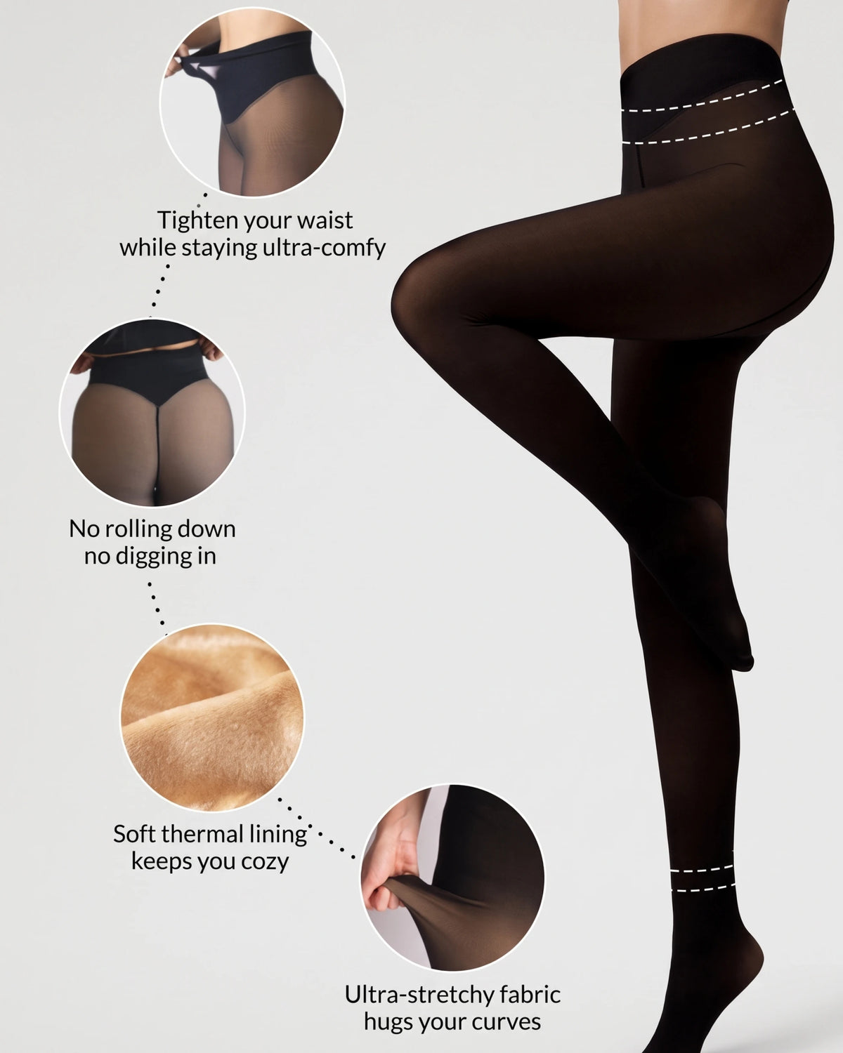One-Seam Sculpting Thermal Tights