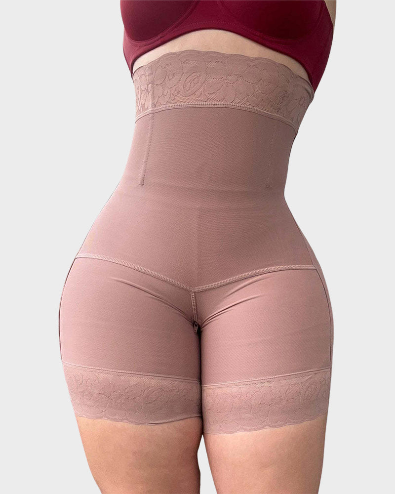 LilyCurve Sculpting Butt Lifter Tummy Control Shorts in BK