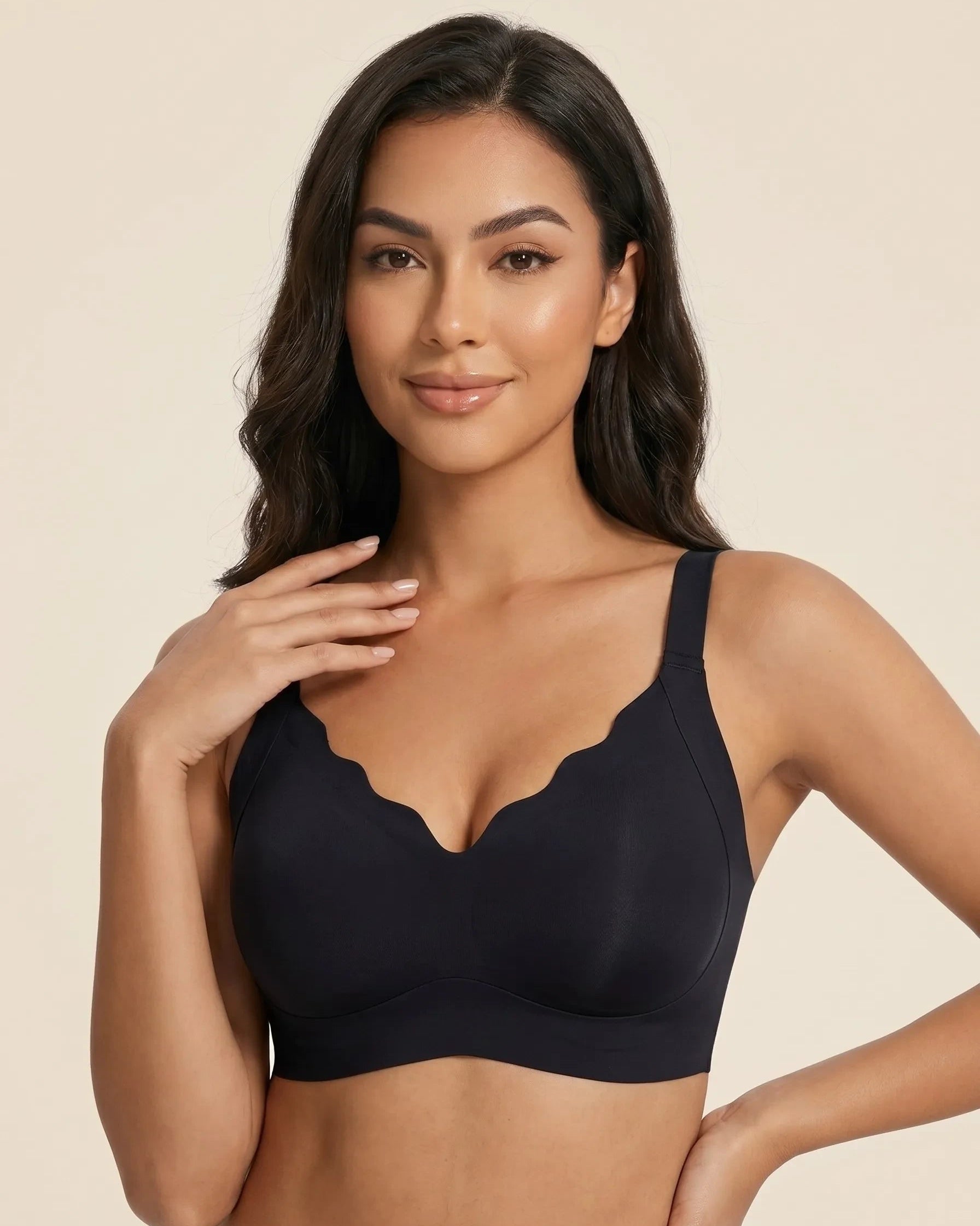 Scalloped Push-Up Jelly Bra [BOGO]