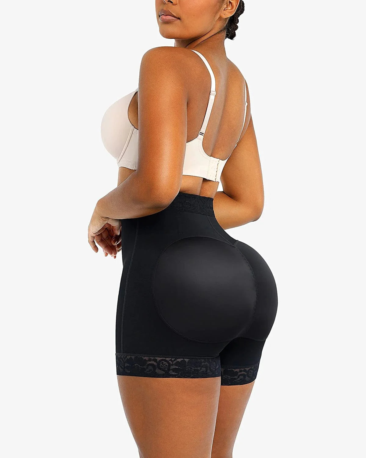 Lace Steel Boned Tummy Control & Butt Lifting Shaping Shorts