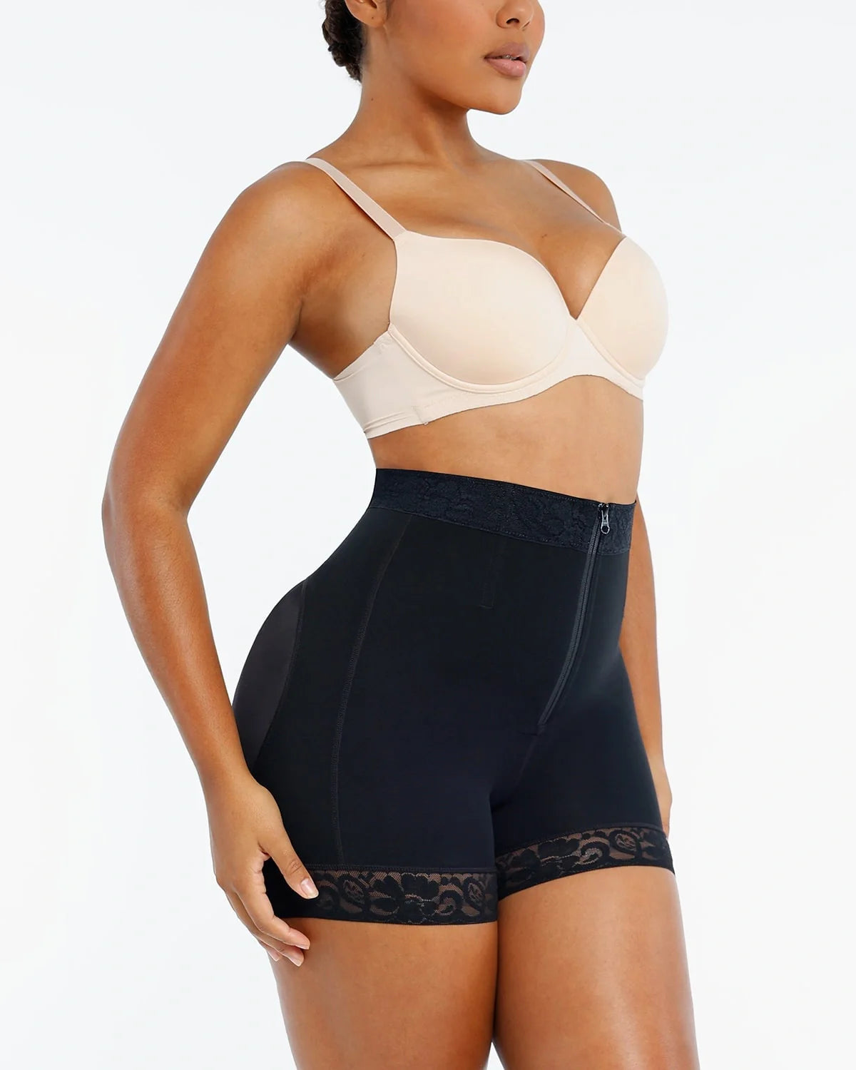Lace Steel Boned Tummy Control & Butt Lifting Shaping Shorts