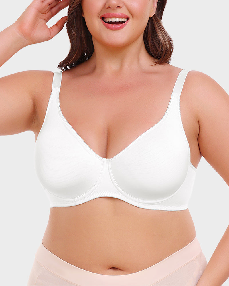 LilyCurve Comfort Everyday T-Shirt Bra in BK