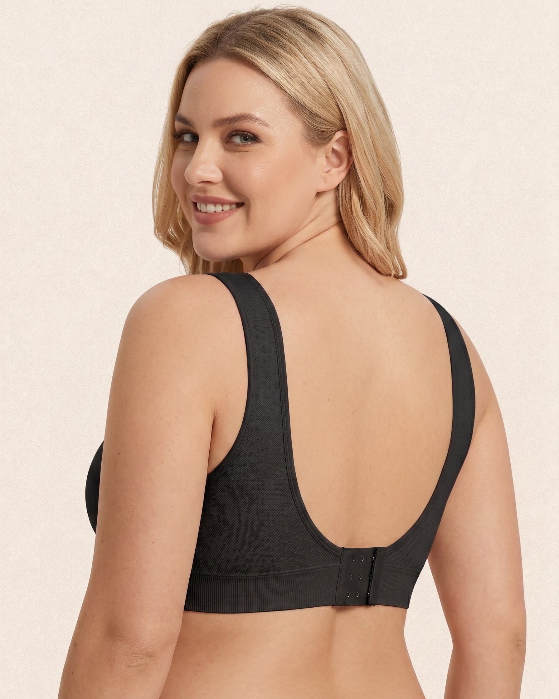 Comfort Wireless Full Coverage Push Up U Back Bra