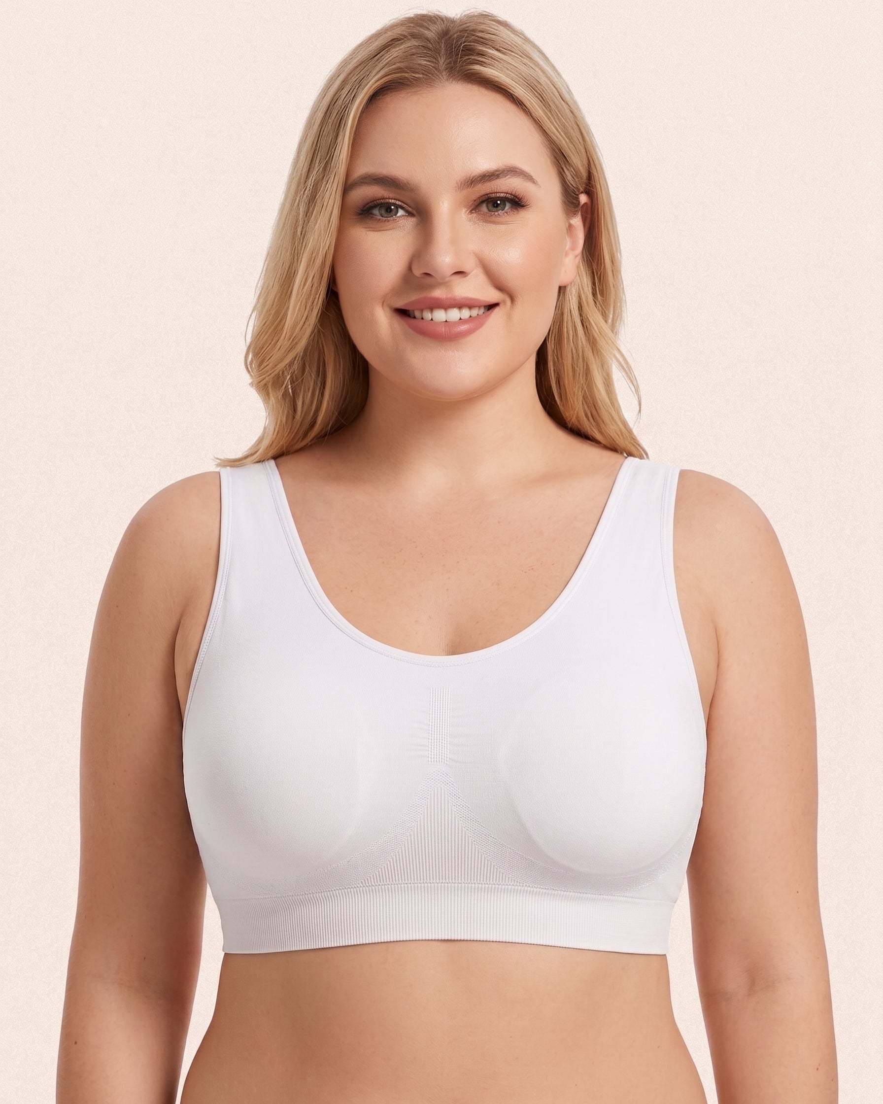 Comfort Wireless Full Coverage Push Up U Back Bra