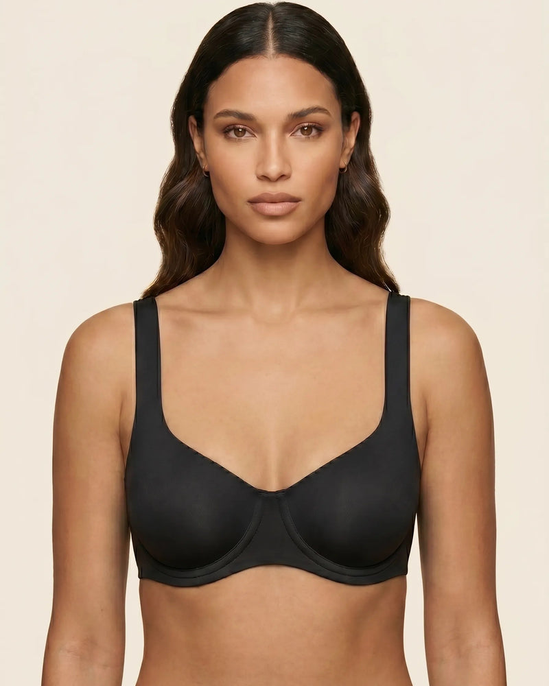 Soutien-gorge balconnet sans couture et sans doublure à armatures