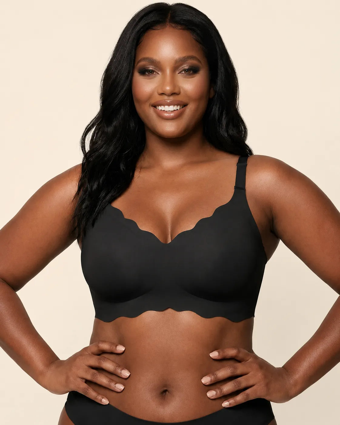 Seamless Scalloped Jelly Bra